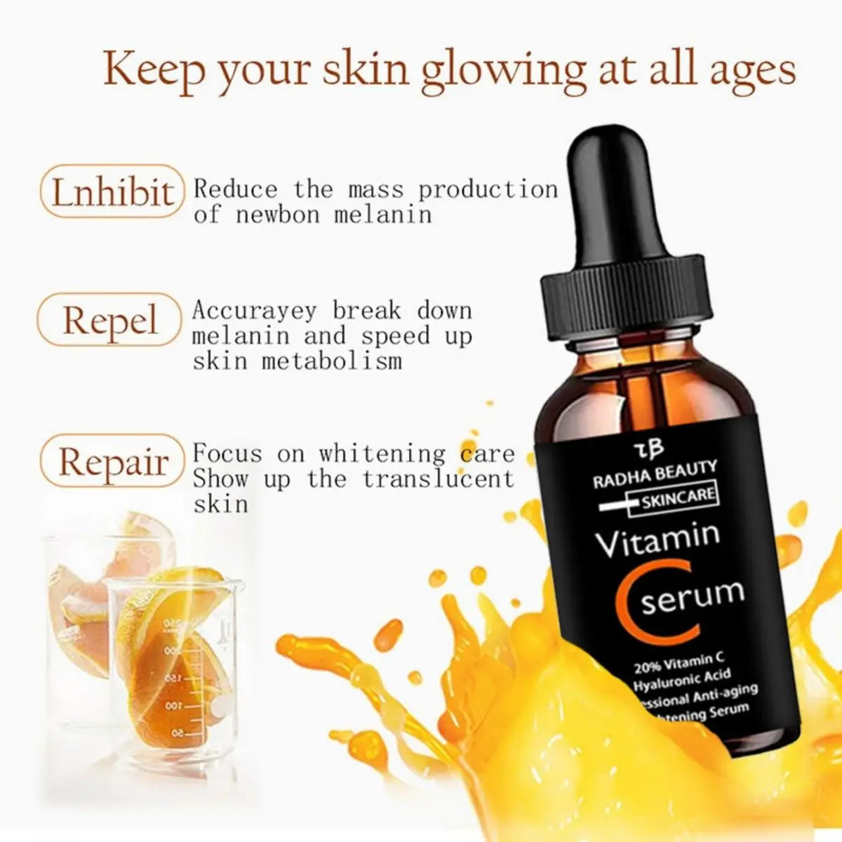 Vitamin C Face Serum – Long-Lasting Hydration | Radiance & Firmness | Spot Correction