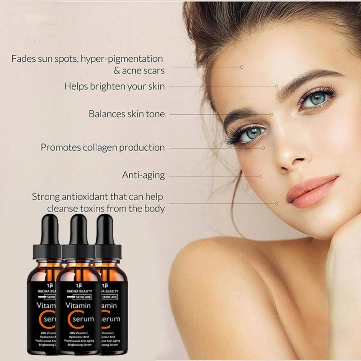 Vitamin C Face Serum – Long-Lasting Hydration | Radiance & Firmness | Spot Correction